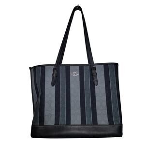 Coach Mollie Tote 25 In Signature Jacquard With Stripes Midnight multi